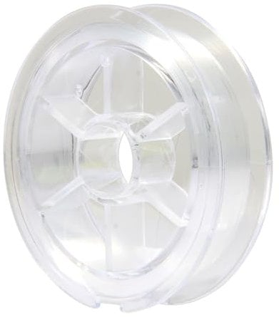 SHUBEIEUMI Filo Elastico per Braccialetti, 0.5mm*110m, Filo Elastico per Gioielli, Filo Nylon Cordino per Perline, per Bracciali, Collane, Creazione di Gioielli Fai-da-Te(Bianco)