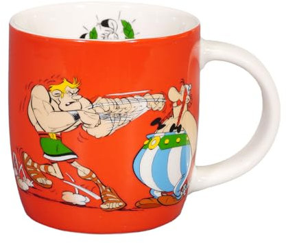 tea4chill Könitz Kaffeetasse Asterix - Boxen. Teetasse 350ml, Porzellan. Design modern, bunt