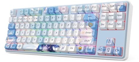 Redragon K707 PRO SE 80% Wireless Gasket RGB Gaming-Tastatur, 3 Modi, 87 Tasten TKL Anime-Metall-Tastatur mit Hot-Swap-Sockel, PBT-Keycaps und 5-lagiger Geräuschdämpfung, lineare Schalter