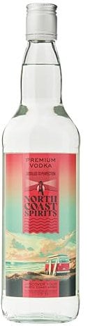 North Coast Spirits Premium Vodka, 5 x Distilled in UK, Cocktail Ingredient for Shots & Long Drinks, Artisan Liquor for Bloody Mary, Moscow Mule & Cosmopolitan Cocktails, 37.5% Alcohol Drink, 70cl