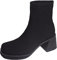 Stivali per Giardino Donna Stivali Motocross Stivali Donna Alti Stivali Gamba Larga Tacchi Alti Donna Stivali Estivi Donna Camperos Texani Donna (Nero, 38)