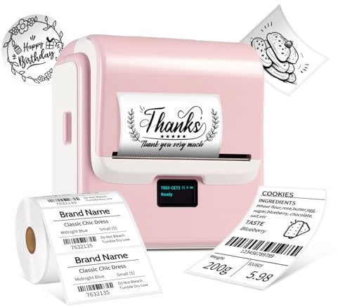 ORGSTA T003 etiquetadora Impresora Pegatinas Autoadhesivas Bluetooth & USB 2200 mAh 50 mm/s Maquina Adhesivas Label Maker termica para Precios Hacer