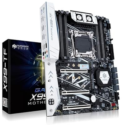 HUANANZHI Placa base X99-TF para juegos, soporta CPU V3/V4 de 2011-3, memoria DDR3/DDR4 de hasta 128 GB, NVME M.2 dual y WiFi, PCB de 10 capas, factor de forma mini ATX para PC de juegos