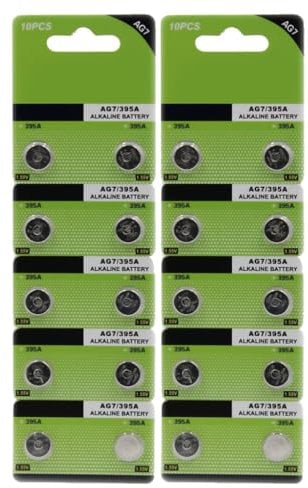 HINAYOSAN 10 Stück/20 Stück AG7/LR927/395 Knopfbatterien Alkaline Knopfzellen Batterien für Uhren Spielzeug Knopfzelle Batterie