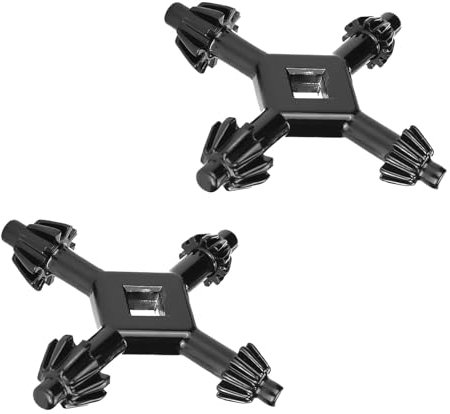 2 PCS Chuck Key for Electric Drill, Multifunctional Steel 4 in 1 Drills Chuck Key - Universal Fit for Most Handheld Drills & Power Tools, Durable Master Key for Tightening & Loosening