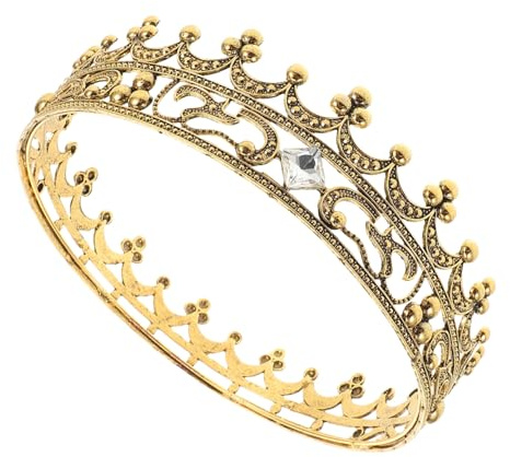 BESTYASH Verstellbare Haarschmuck Tiara Metall mit Strass für Hochzeiten Geburtstagsfeiern Kostümpartys und Halloween Dekorationen
