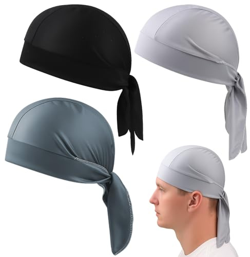 Huybaa 3 Stück Bandana für Homme et Femme, Casquette de Cyclisme, Bandana Respirant, Sports Bandanas Cap, Band1ana pour Activités de Plein Air, Cowboy Bandana1