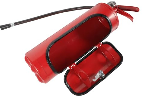 Luxshiny Metal Extinguisher Wine Bar Portable Whiskey Bottle Box for Wine Lover as Birthday for Firefighter