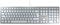 CHERRY KC 6000 SLIM FOR MAC, Kabelgebundene Mac-Tastatur (USB-A Anschluss), Deutsches Layout (QWERTZ), Flüsterleise Tasten, Flaches Design, Weiß-Silber