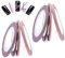 8 Rolls Rose Gold Nail Striping Tape Line Decoration Matte Texture Nail Striping Decal Foil Tips Tape Line for DIY Nail Art Decorations