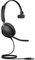 Jabra Evolve2 40 PC Headset – Noise Cancelling UC Certified Mono Headphones With 3-Microphone Call Technology – USB-A Cable – Black