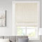 Madison Park Galen Cordless Roman Shades - Fabric Privacy Single Panel Darkening, Energy Efficient, Thermal Insulated Window Blind Treatment, for Bedroom, Living Room Decor, 33 x 64, Ivory