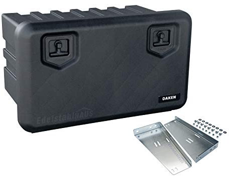 LKW Staukasten 858x522x500mm, 134 Ltr + Horiz. Halter Staubox Daken A130+HH421