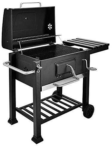 HYGRAD® Large Portable Charcoal BBQ Grill Multi Feature BBQ Grill For Garden Summer Outdoor UK