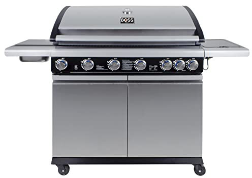 Boss Grill Alabama Elite 6 Burner Gas BBQ in Stainless Steel