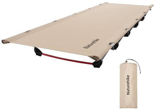 Naturehike Campingbett Ultraleichtes Feldbett Tragbares Faltbares Klappbett für Erwachsene Schlafen Belastbarkeit bis 150kg Campingliege für Zelten Wandern Home Rucksackreisen Büro-Mittagspause-Bett