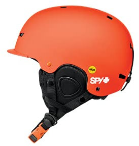SPY Optic Galactic Skihelm mit MIPS für Ski/Snowboard (Matte Orange - Spy Ink, M (56-58cm))