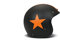 DMD Vintage Star Black Orange Open Face Helm Jethelm Motorradhelm, S