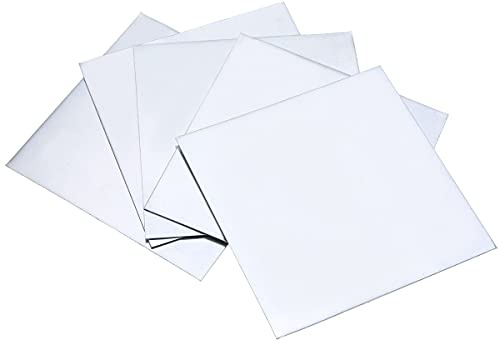 RTVURK 5pcs High-purity Pure Zinc Zn Sheet Plate 0.5mm Thickness Metal Foil 100mmx100mm For Power Tools