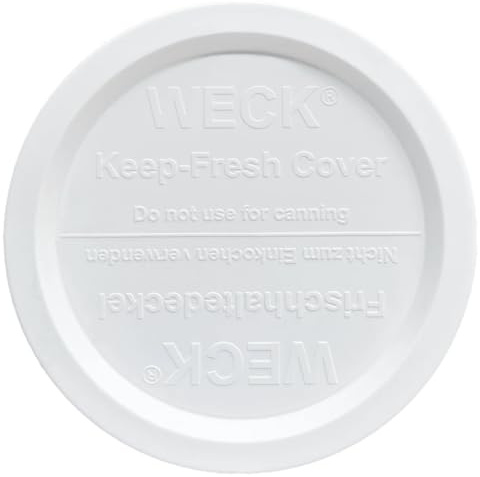Weck Frischhaltedeckel Ø 120 mm (RR) 5er Set, Zubehör für Einweckgläser, Einmachgläser und Gläser, Deckel für Vorrats- und Einmachgläser