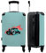 NoBoringSuitcases.com® Kinder Reisekoffer Jungen Koffer Fürs Gepäck Hartschalenkoffer Groß Geschenk - Auto - Oldtimer - Farbe - 67x43x25cm
