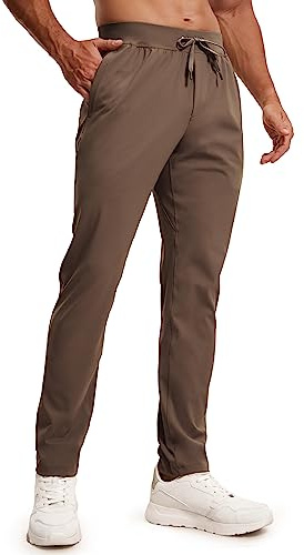 CRZ YOGA 4-Wege-Stretch Workout Hose 76cm | Knitterfrei, Premium Weich, Lässig, Taschen, Jogginghosen für Herren
