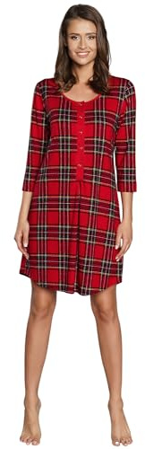 Italian Fashion Chemise de Nuit Allaitement | Pyjama Grossesse et Maternité | Pyjama Femme Enceinte pour la Maison et l’Hôpital | Tenue Maternité Accouchement avec Fermeture S-XXL