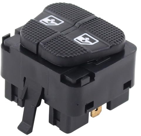 OPSREY Auto Elektrische Fensterheber für VW Golf 3 Cabrio Passat B3 B4 1H0959855, Fensterheberschalter Glasregler-Knopf Empfindlichkeit und bequemer Steuerung Zubehör