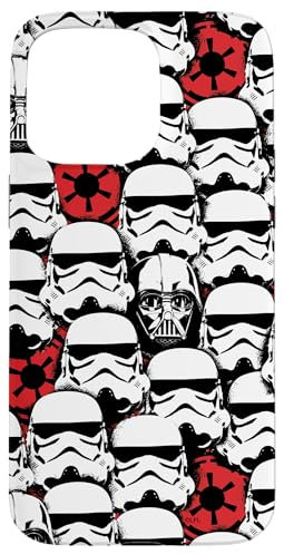 iPhone 15 Pro Max Star Wars Darth Vader & Stormtroopers Empire Logo Dark Side Case