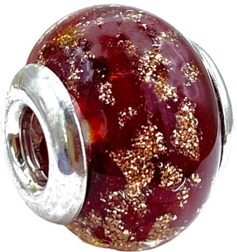 Charm de cristal de murano…, S, Plata, Glass