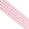 Ouubuuy 60pcs 6mm Round Pink Rose Quartz Crystal Beads for Jewelry Making