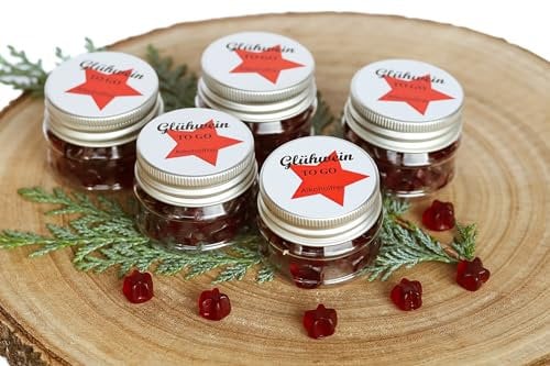 10 Gastgeschenke Weihnachten„Glühwein to go“ - Give away - süß 10 x Döschen Kundengeschenke Glühweinsterne