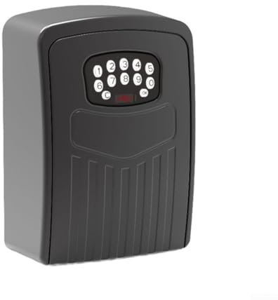 Smart App - Serratura a chiave controllata resistente alle intemperie e protetta con accesso a codice numerico (nero)