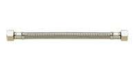 PB TUB Flexible Tressé Inox STANDARD - Sanitaire - Ø8mm avec joint - Femelle Femelle 12x17-15x21-300mm - Raccord et tube