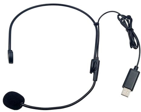 MLWSKERTY Casques portables au-dessus de la tête pour ordinateur portable jeu casque USB casque monté sur la tête avec microphone