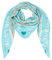 Damen Musselin Halstuch Made in Italy mit Leo Love Paisley Happy– Leichtes Dreieckstuch für Frühling & Sommer, Baumwolle, ca.195x85 cm