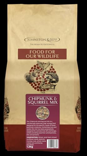Johnston & Jeff 1.2kg Chipmunk & Squirrel Mix Premium Food Wildlife Seed