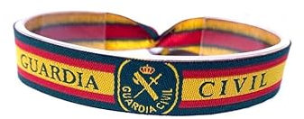 Movilear Pulsera Cierre Metalico Ajustable Unisex Hombre y Mujer Regulable Bandera Guardia Civil