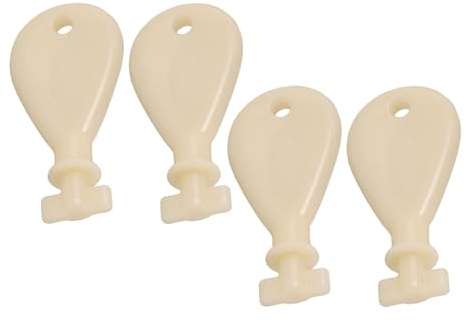 Housoutil 4Pcs Plastic Toilet Paper Dispenser Key for Commercial Paper Towel and Tissue Holder Lock Unlock Tool for Office and Restroom Use