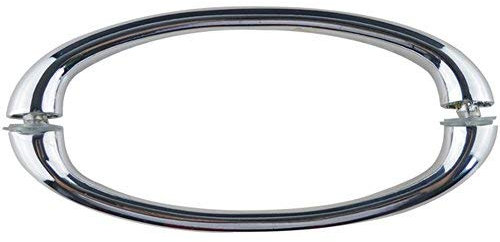 Pomo cromado para puerta de ducha, 14,5 cm de agujero a orificio, 14,5 cm