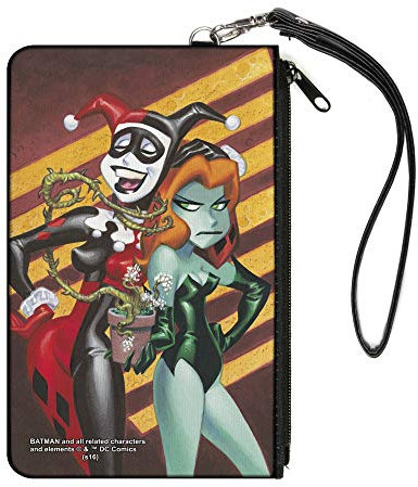 Buckle-Down Damen Zip Wallet Harley Poison Ivy Large Geldbörse, Marled Quinn Gift Efeu, 20 cm x 13 cm