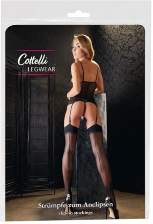Cottelli Collection Nahtstrümpfe schwarz 1 1er Pack(1 x 1 Stück)