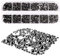 Mwoot 2000+ PCS Rhinestones, 6 Sizes (2-5 mm) Crystals with Tweezers and Picking Pen for DIY Crafts Nail Face Art Clothes (Black)