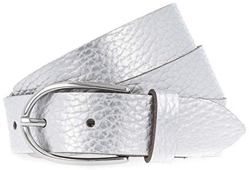 Vanzetti Damen Gürtel Metallic 3cm silber 100