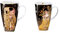 CREAFLOR HOME 2er Set Gutav Klimt Becher Set 1 Der Kuss + Adele Bloch-Bauer Goebel Porzellan