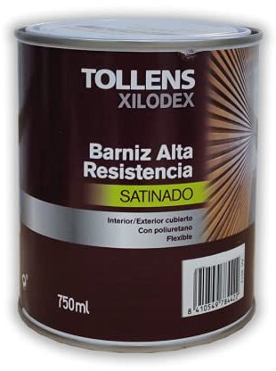 Tollens - BARNIZ ALTA RESISTENCIA SATINADO INTERIOR 750 ML - Nogal de Canadá 505