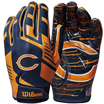 Wilson NFL Stretch Fit Football Gloves - Youth, Chicago Bears