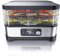 Arendo - Dörrautomat mit Temperaturregler 400 W - Edelstahl Dörrgerät für Lebensmittel Fleisch Früchte Gemüse - mit Timer bis zu 24 h - 35-70 Grad - 5 Einlegefächer - GS - Dehydrator - BPA frei