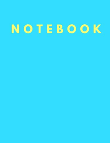 Notebook: Classic Blue Cover Daily Easy Use - Size (8.5 x 11 inches) 120 Pages : Lined Paper
