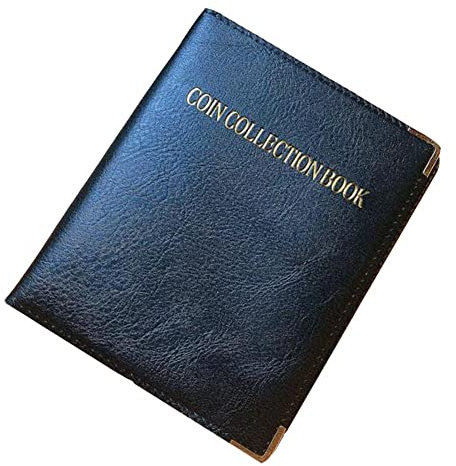HEZHU Münzenalbum Münzalbum Münz-Sammelalbum für 480 Stück 2 Euro Münzen, Schwarz